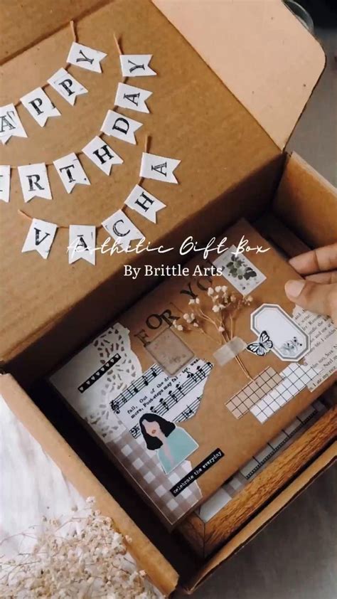 aesthetic gift box diy